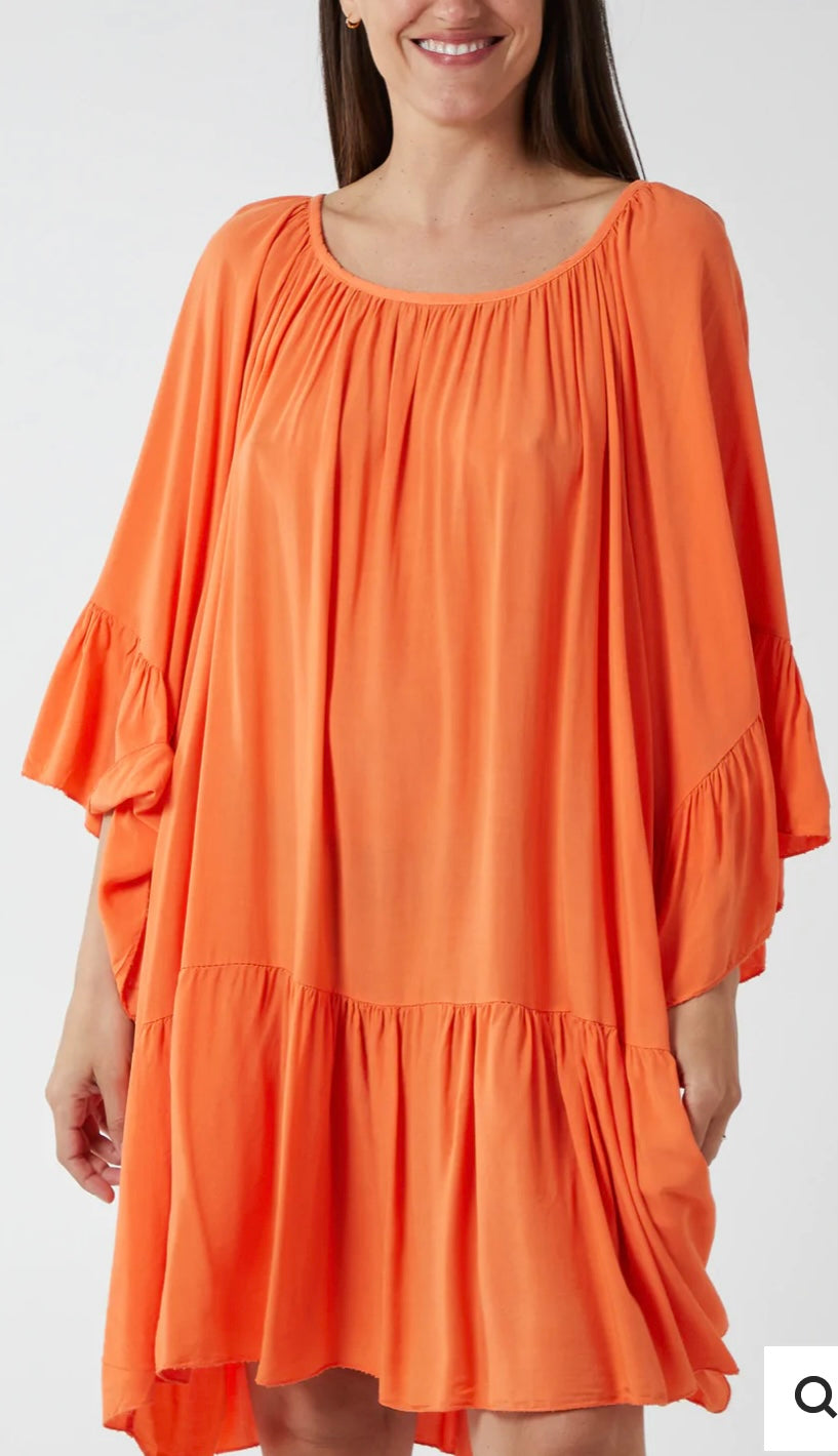 Oversized Gypsy Tiered Smock Dress ...